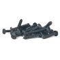 Black 1" x 8 Slotted Pyramid Head Wood Screw