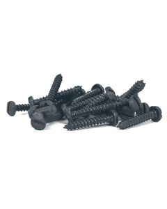 Black 1" x 8 Slotted Pyramid Head Wood Screw