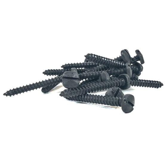 Black 1-1/2" x 8 Pyramid Head Wood Screw