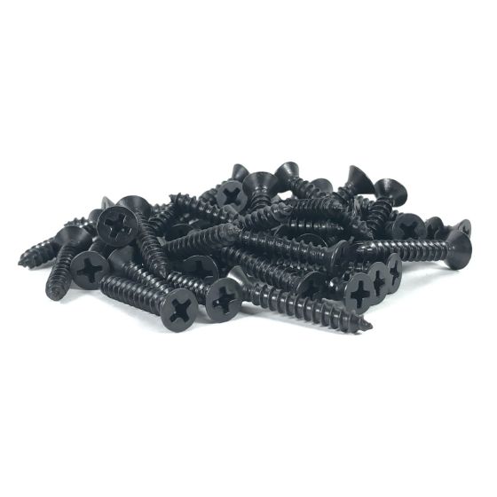 Black Stainless 1" X 7 Flat Head Wood Screw