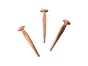Square Cut Boat Nail, Copper Plated, 3-Pack
