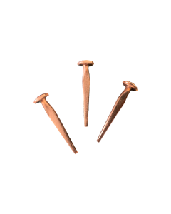 Square Cut Boat Nail, Copper Plated, 3-Pack